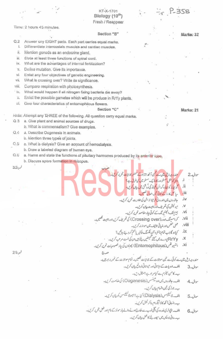 BISE Kohat Board Past Papers 2025 Matric, SSC Part 1 & 2, 9th & 10th