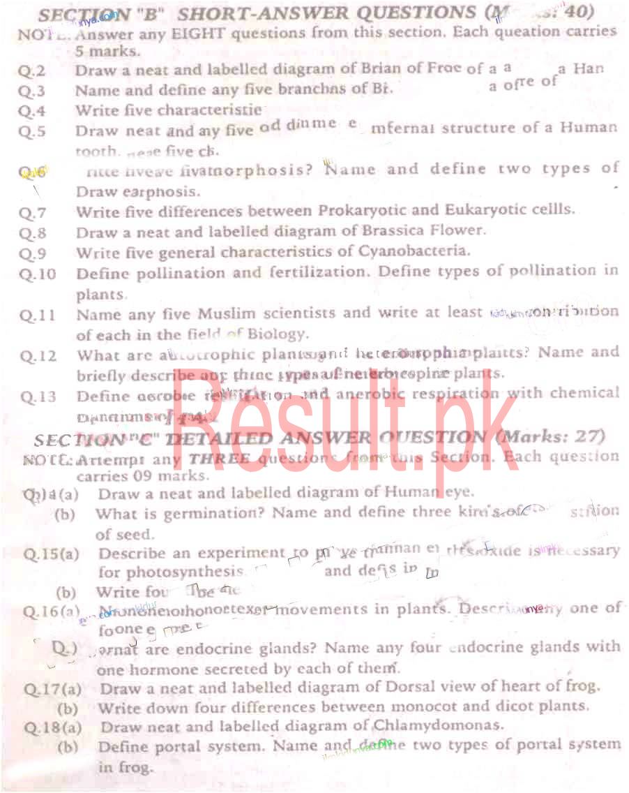 BSEK Karachi Board Past Papers 2024 Matric, SSC Part 1 & 2, 9th & 10th