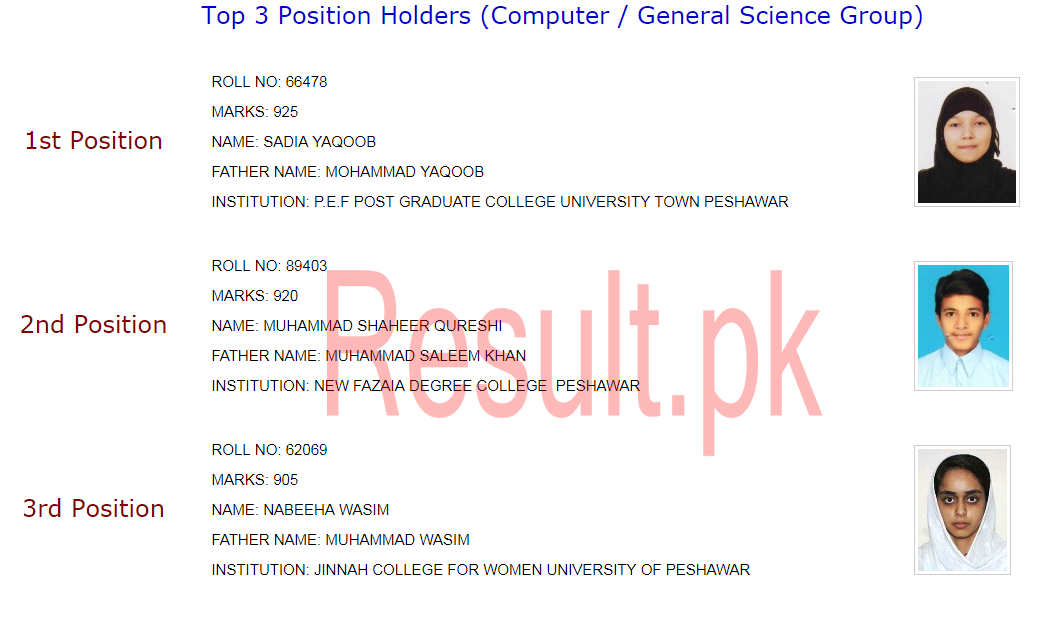 9th Class Result 2025 BISE Peshawar Board bisep Online