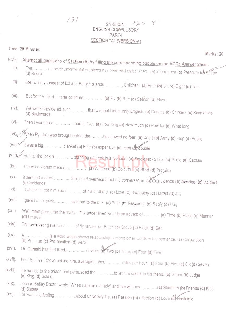BISE Peshawar Board Past Papers 2025 Matric, SSC Part 1 & 2, 9th & 10th, Annual & Supply Old Papers
