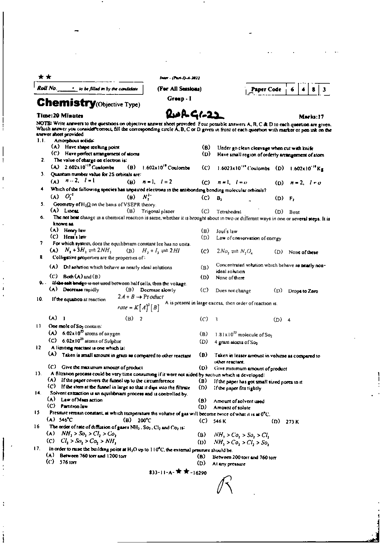 BISE Rawalpindi Board Past Papers 2025 Inter Part 1 2, FA, HSSC, FSC, Intermediate, 11th & 12th