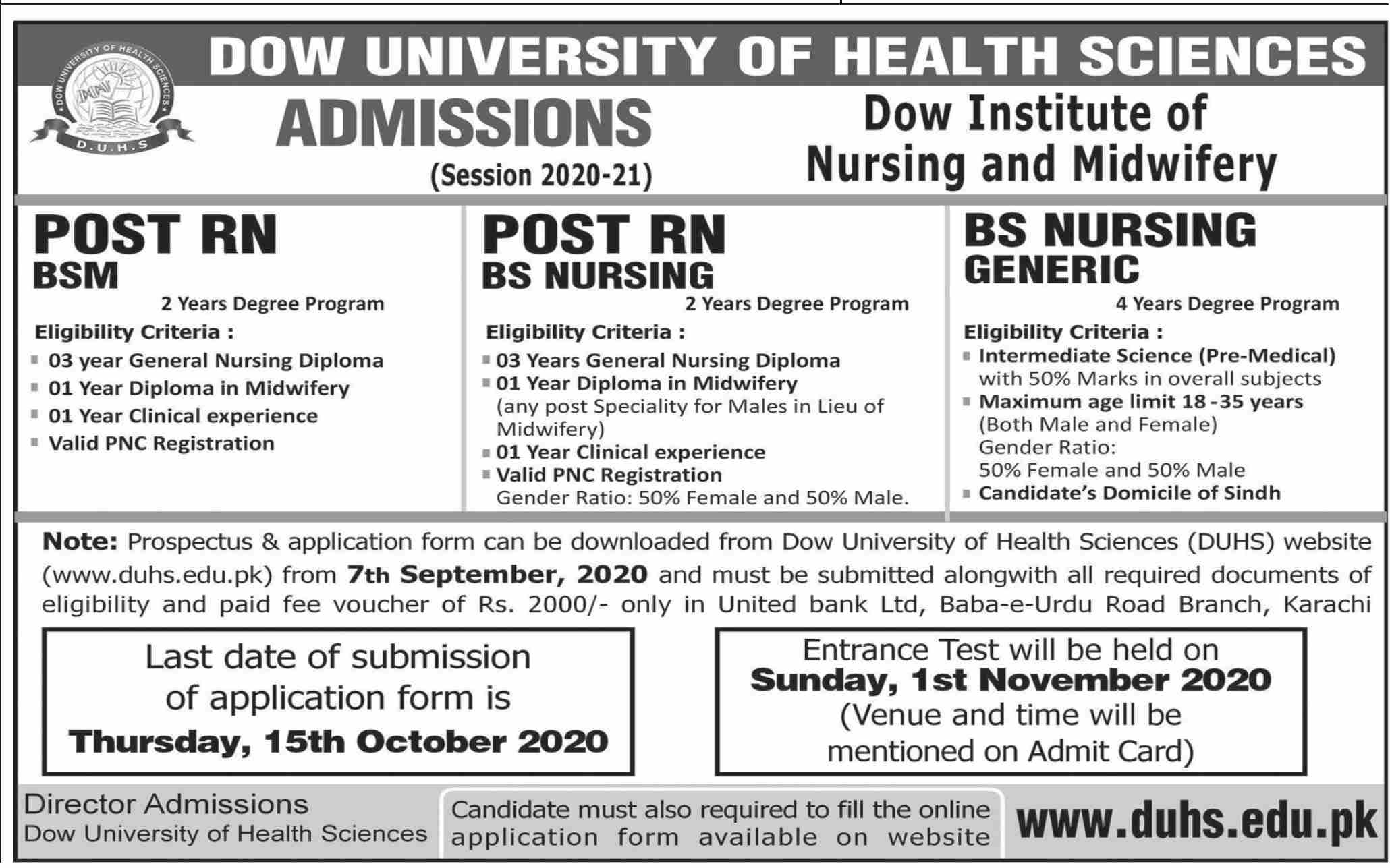 dow-university-of-health-sciences-admissions-2020-result-pk