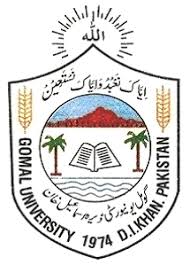 Gomal Uni D.I.Khan MA Arabic Annual Exam Date Sheet