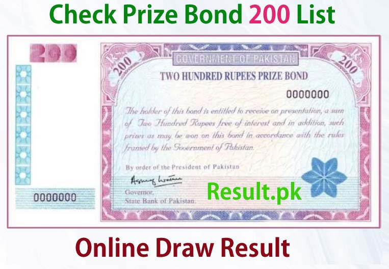 200 Rs Prize Bond Draw List 89 Lahore Winner List 2022