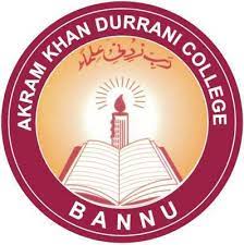 Akram Khan Durani College Bannu Admission Open From Nursery to 9th 2023 2024