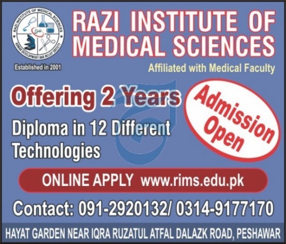 Rims Program RIMS Admissions Open for 2 Year Diploma Programs 2025 Result.pk