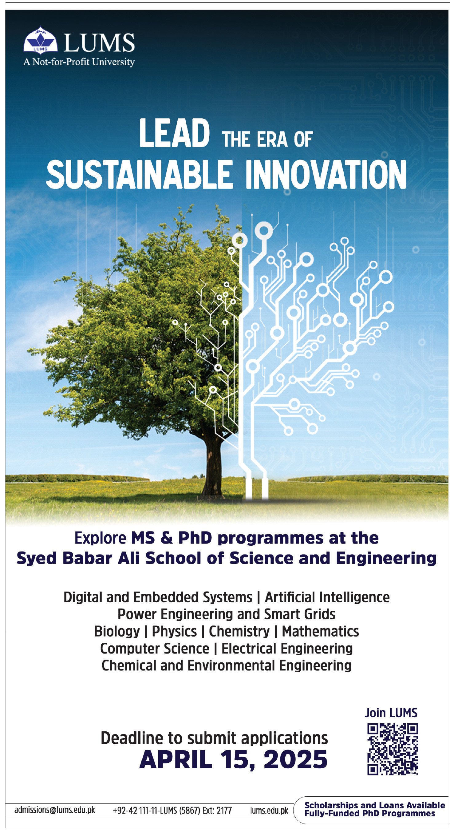 MS, PHD 2025 Admissions by LUMS Result.pk