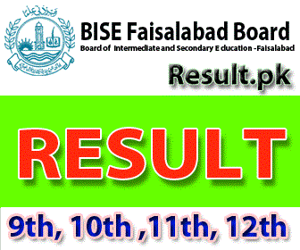 BISE Faisalabad Matric 10th Class SSC Class Result 2025