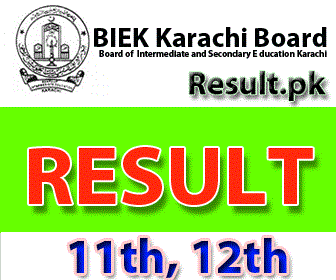 BIEK Karachi HSC Part II Pre Engineering Group 2025 Result Online