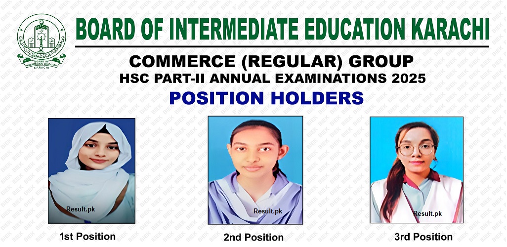 BIEK Karachi Announces Commerce Group Regular Result 2025 BIEK Karachi Announces Commerce Group Regular Result 2025