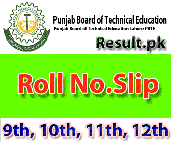 PBTE Diploma Courses 2nd Annual Exams 2025 Roll No Slips