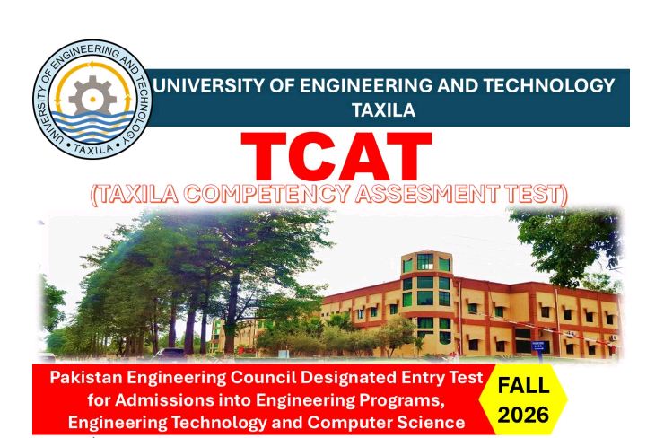 UET Taxila TCAT Schedule for Admissions 2026 Released