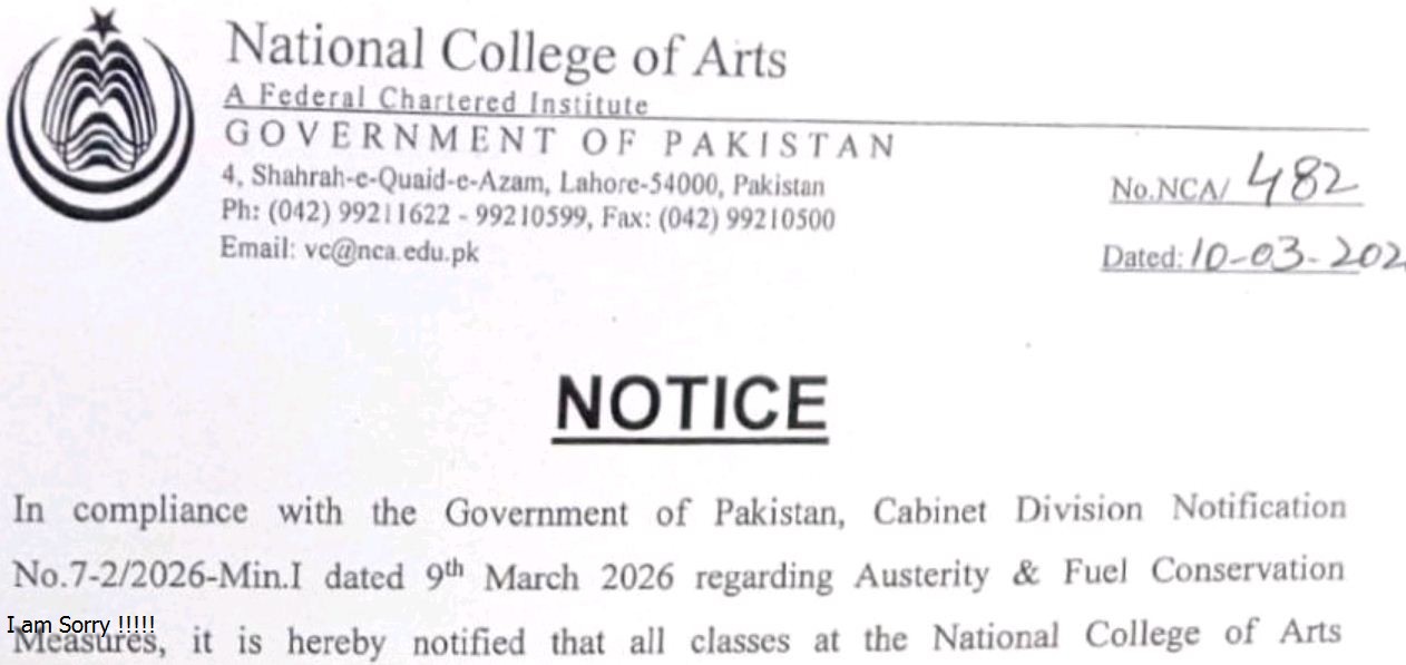 NCA Online Classes Commencement Notice 2026 Released