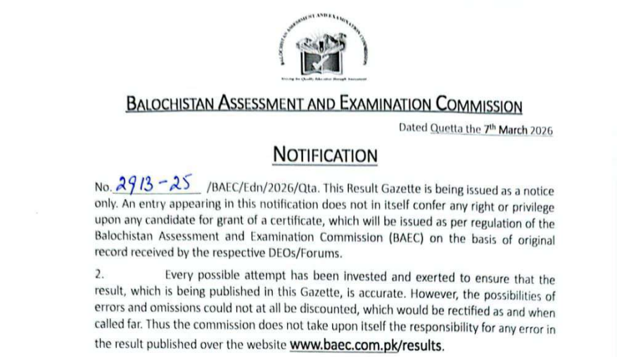 BAEC Announces Grade VIII Summer Zone Result 2025 2026