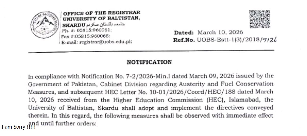 UOBS Releases Online Classes Notice 2026