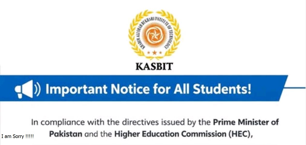 KASBIT Online Classes Notice 2026 Issued