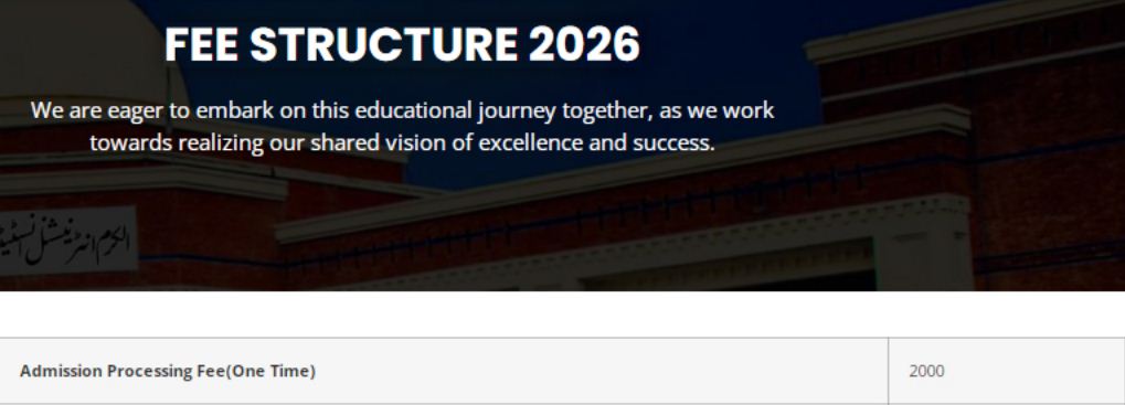 AKII Fee Structure 2026 for BS English Program Released