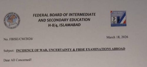 Federal Board Overseas Exam Delay 2026 Latest Update