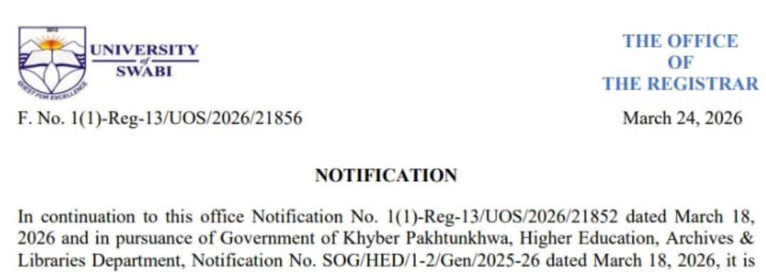 UoSwabi University Closure Notice 2026 March Dates Announced