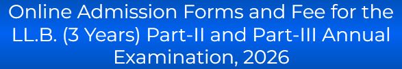 Punjab University LLB 3-Year Admission Schedule 2026