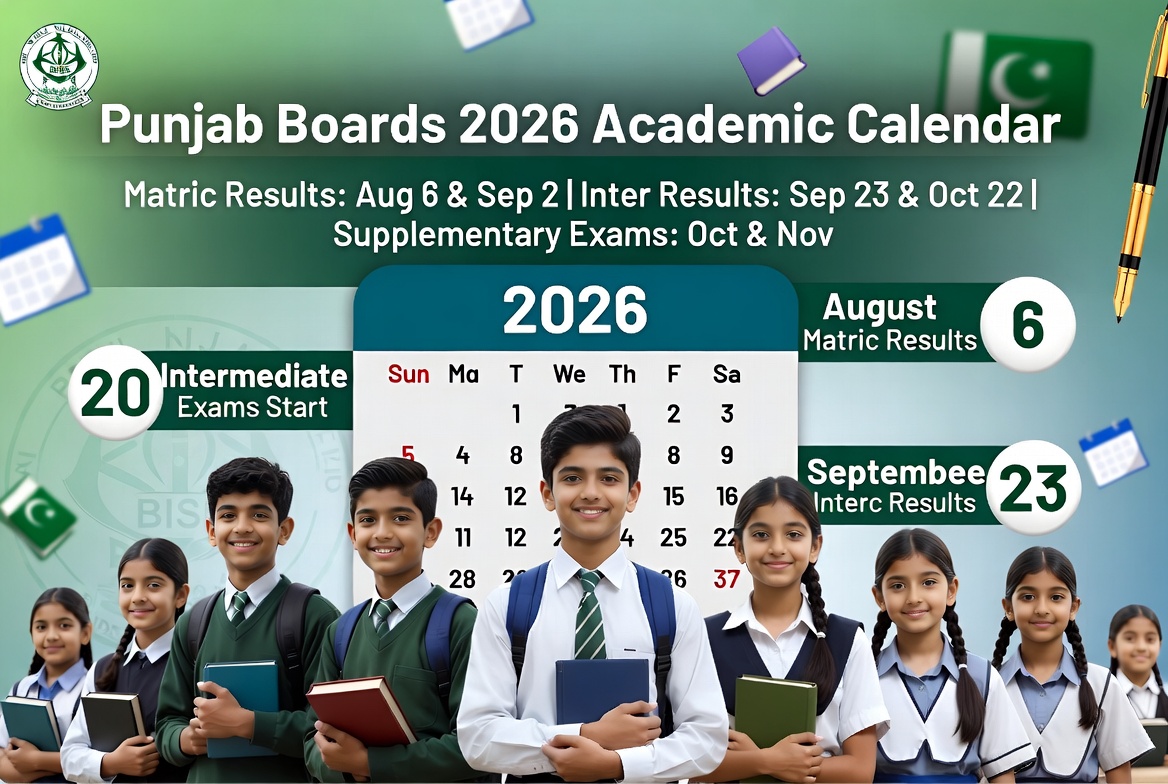 Punjab Boards Unveil 2026 Matric and Inter Dates