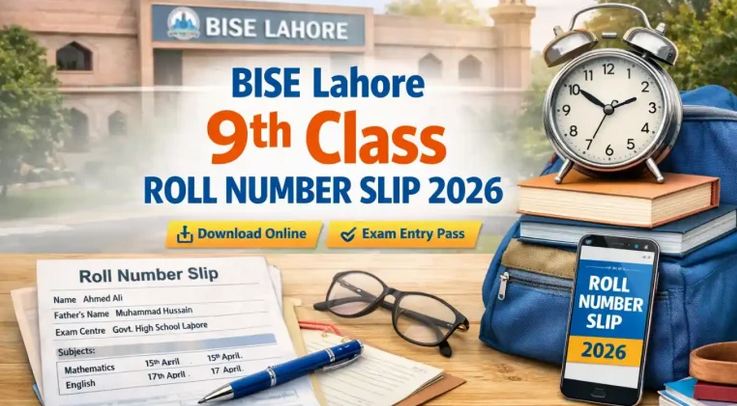 BISE Lahore 9th Class Roll Number Slips 2026