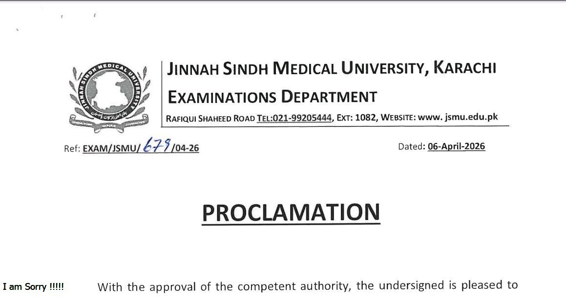 JSMU Result 2026 for PharmD Announced