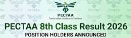 PECTAA Grade 8 Result 2026 Toppers Announced