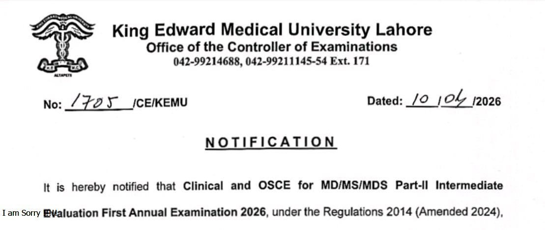 KEMU Releases OSCE & Clinical Exam Schedule 2026