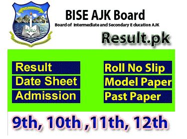 BISE AJK 11th Class Date Sheet 2026
