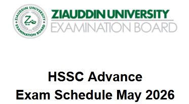 ZUEB Inter Exams Dates Announced for May 2026