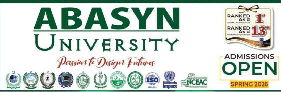 Abasyn University Admissions 2026 Apply Before April 18