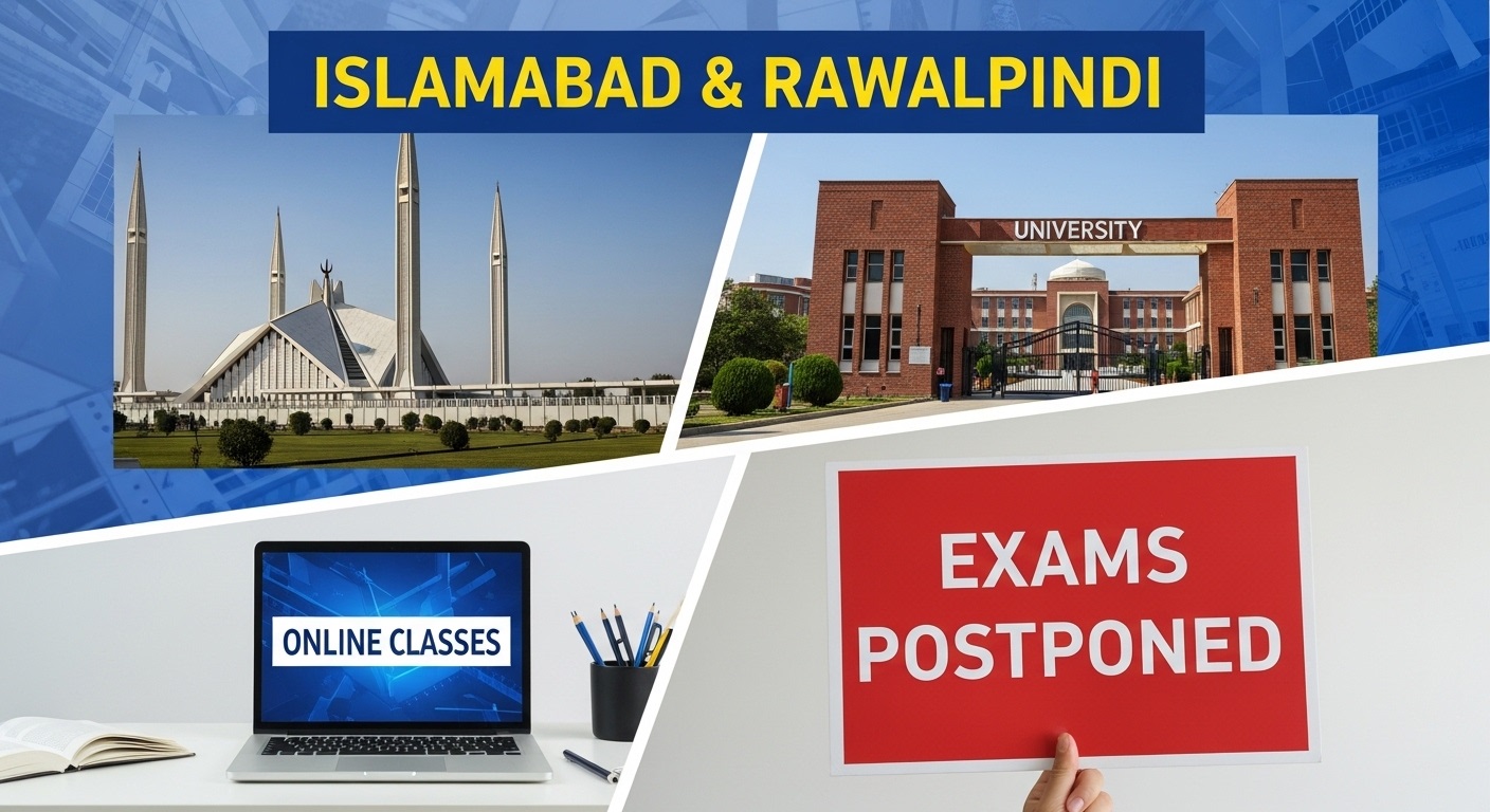 Islamabad & Rawalpindi Universities Shift to Online Classes – Exams Postponed