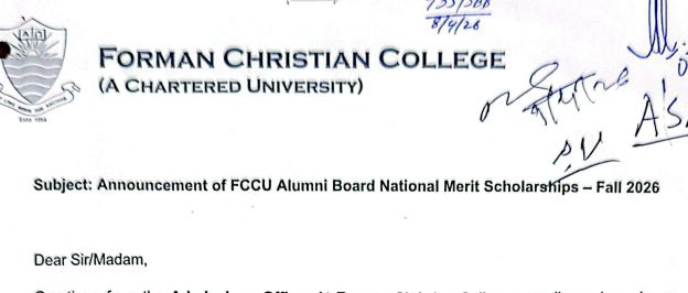 FCCU Alumni Scholarships Fall 2026 Announced
