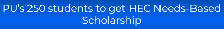 Punjab University Awards 250 HEC Scholarships 2026