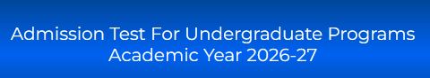 PU Announces Entry Test for Undergraduate Admissions 2026–27