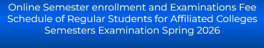 PU Extends Online Enrollment Deadline for Spring 2026 Semester Exams