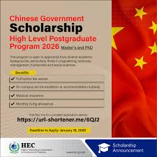 China Fully Funded Scholarships 2026 Guide