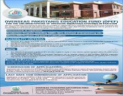 OPF Overseas Pakistanis Education Fund 2026 Scholarships