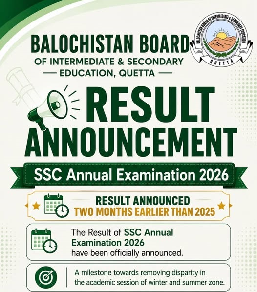 BISE Quetta SSC Result 2026 2 Month Earlier Announced Check Top Position Holder