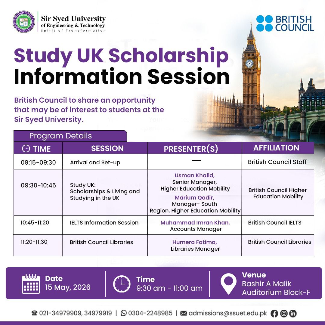 SSUET Study UK Scholarship Schedule 2026 Announced