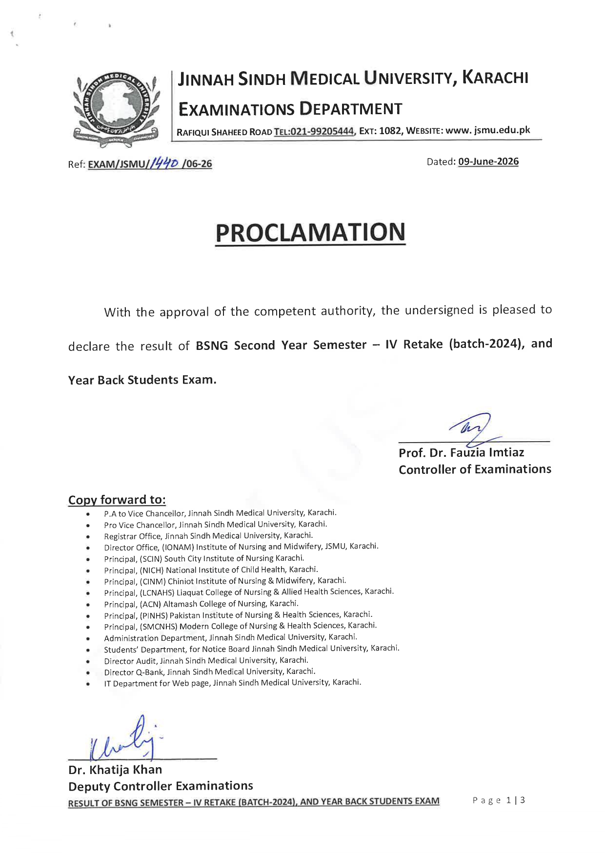 JSMU Result 2026 Announced for BSNG 2nd Year Semester IV Exams JSMU Result 2026 Announced for BSNG 2nd Year Semester IV Exams