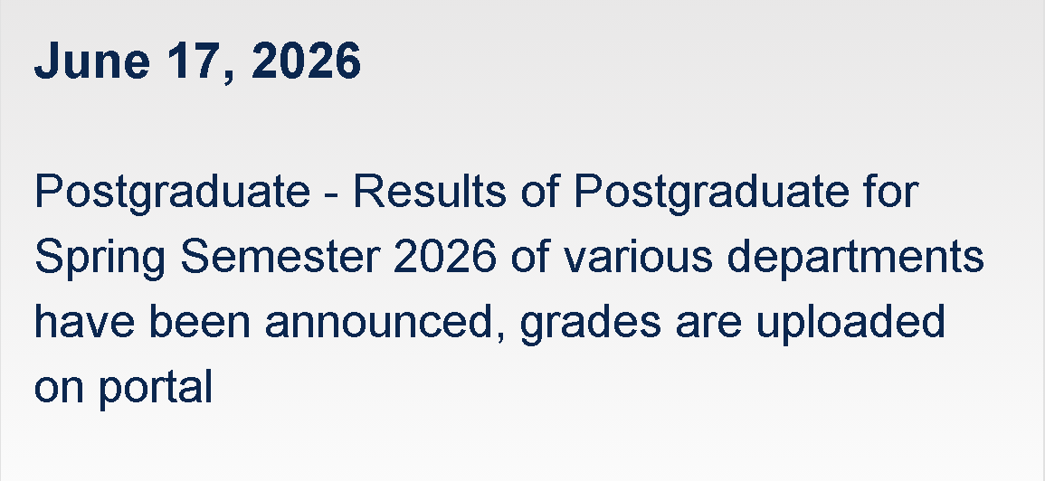 NEDUET Result Announcement Notice 2026 for PG Programs is Here Check Now NEDUET Result Announcement Notice 2026 for PG Programs is Here Check Now