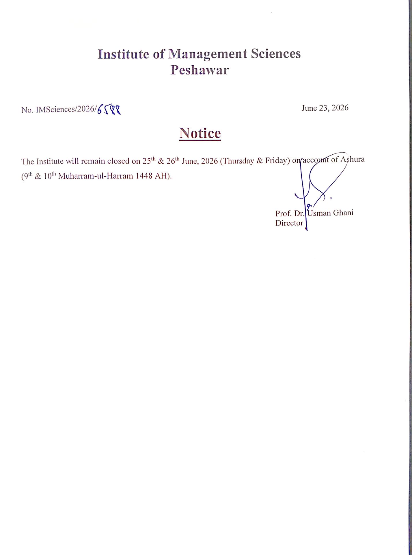IMS University Closure Notice 2026 Announced IMS University Closure Notice 2026 Announced