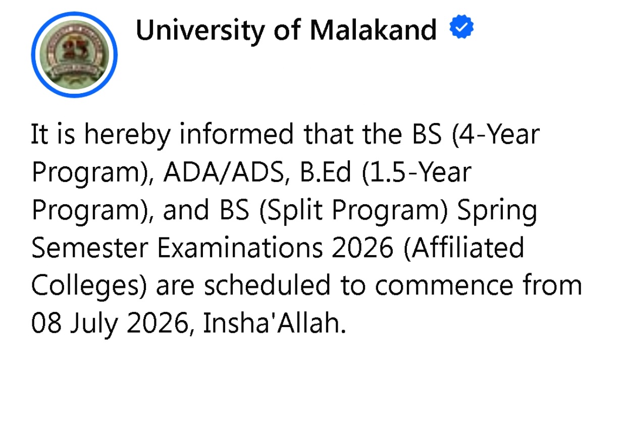 UoM Exam Commencement Notice 2026 Issued