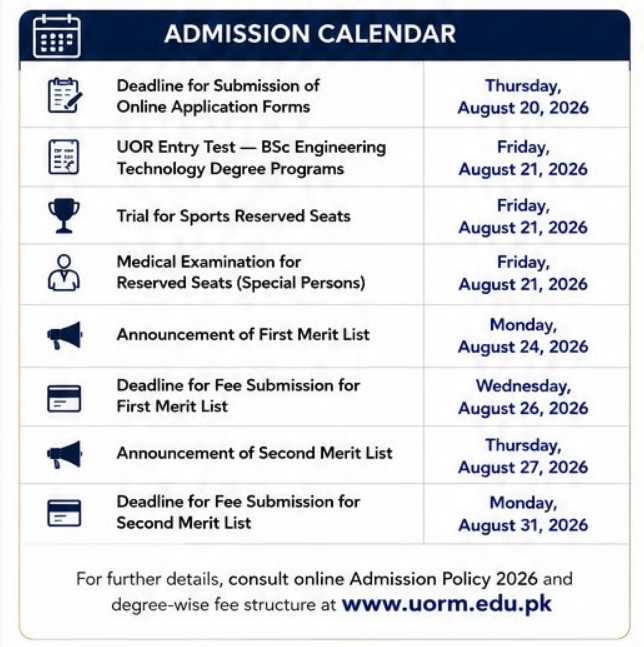 PUTRASUL Releases Admission Calendar 2026 for Fall 2026 Session PUTRASUL Releases Admission Calendar 2026 for Fall 2026 Session