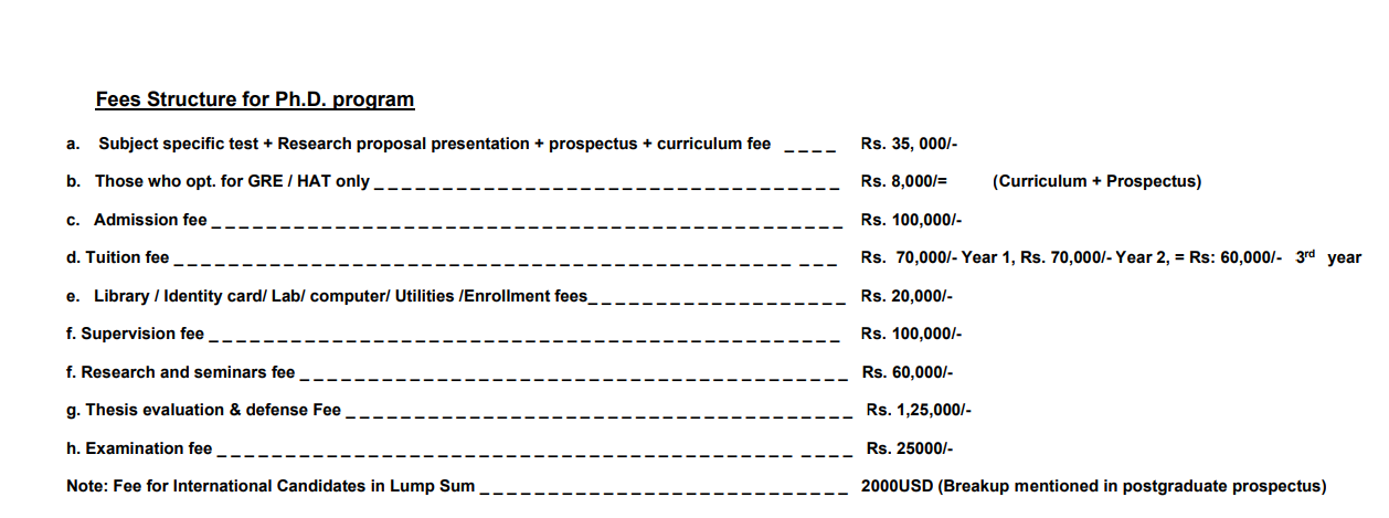 PUMHS PhD Program Fee Structure 2026 Announced for New Admissions PUMHS PhD Program Fee Structure 2026 Announced for New Admissions