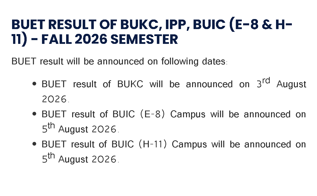 Bahria Issues Result Announcement Schedule for BUKC, IPP & BUIC Fall 2026
