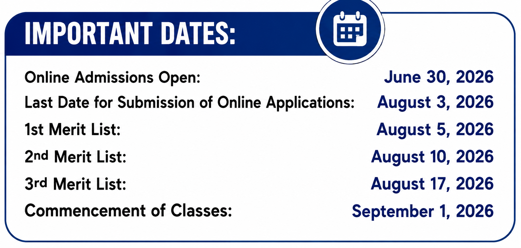 UOC Admission Schedule 2026 Announced UOC Admission Schedule 2026 Announced