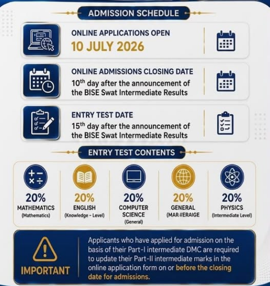 UEAS Releases Admission Schedule 2026 UEAS Releases Admission Schedule 2026